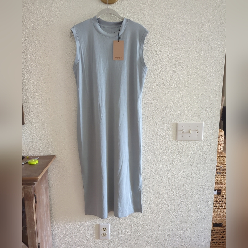 NEW MM Lafleur Light Blue The Lou Dress in Pima Cotton Size XLarge,med - Picture 7 of 11